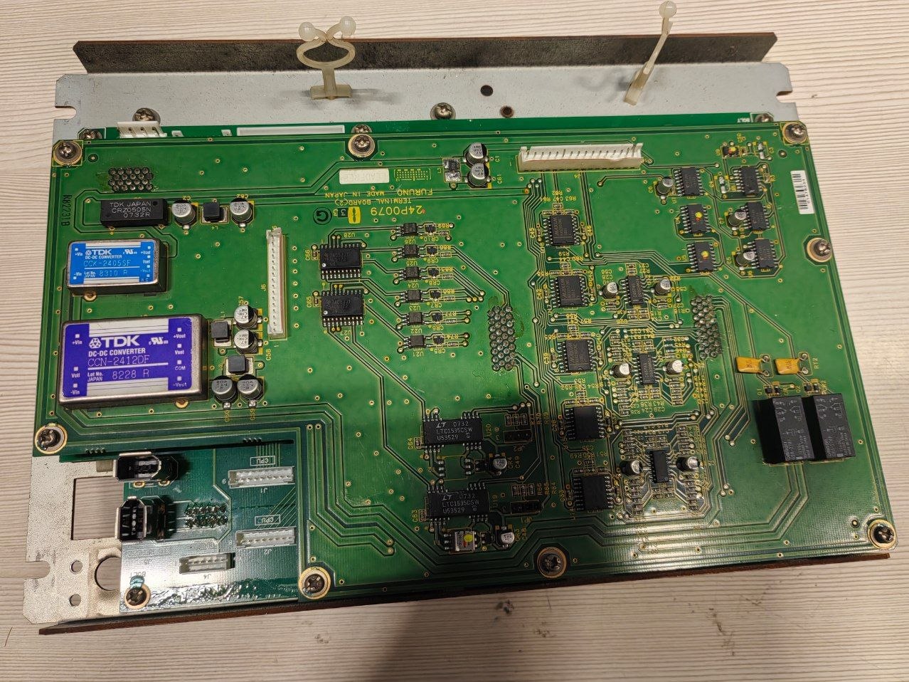 Плата Furuno Terminal Board 24P0079, Furuno VR-3000, s.n 01478234, б.у, на проверку