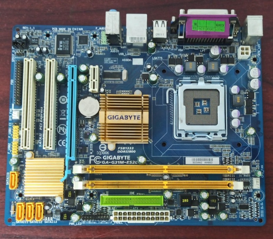 Материнская плата радара Vision Master GA-G31M-ES2L. s.n 9G5002 00883, б.у, рабочее